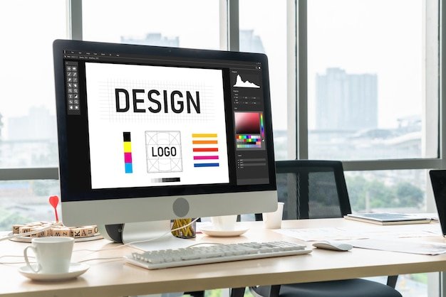 Graphic design with illustration