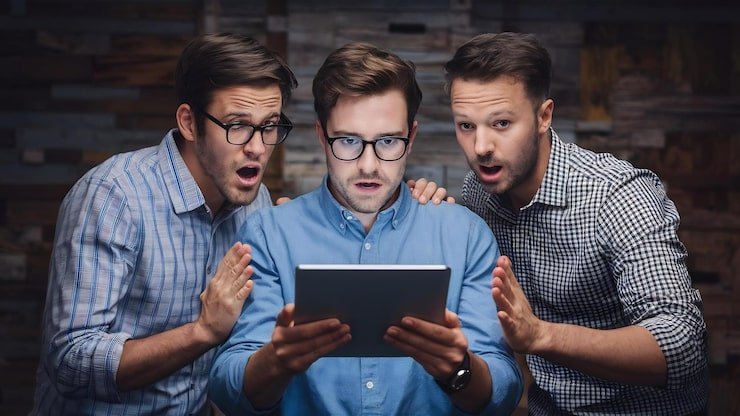 men-are-suprised-waching